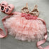 Ballerina with flowers Dresses Little Palace Store Rosa gold 100(1-2Y)